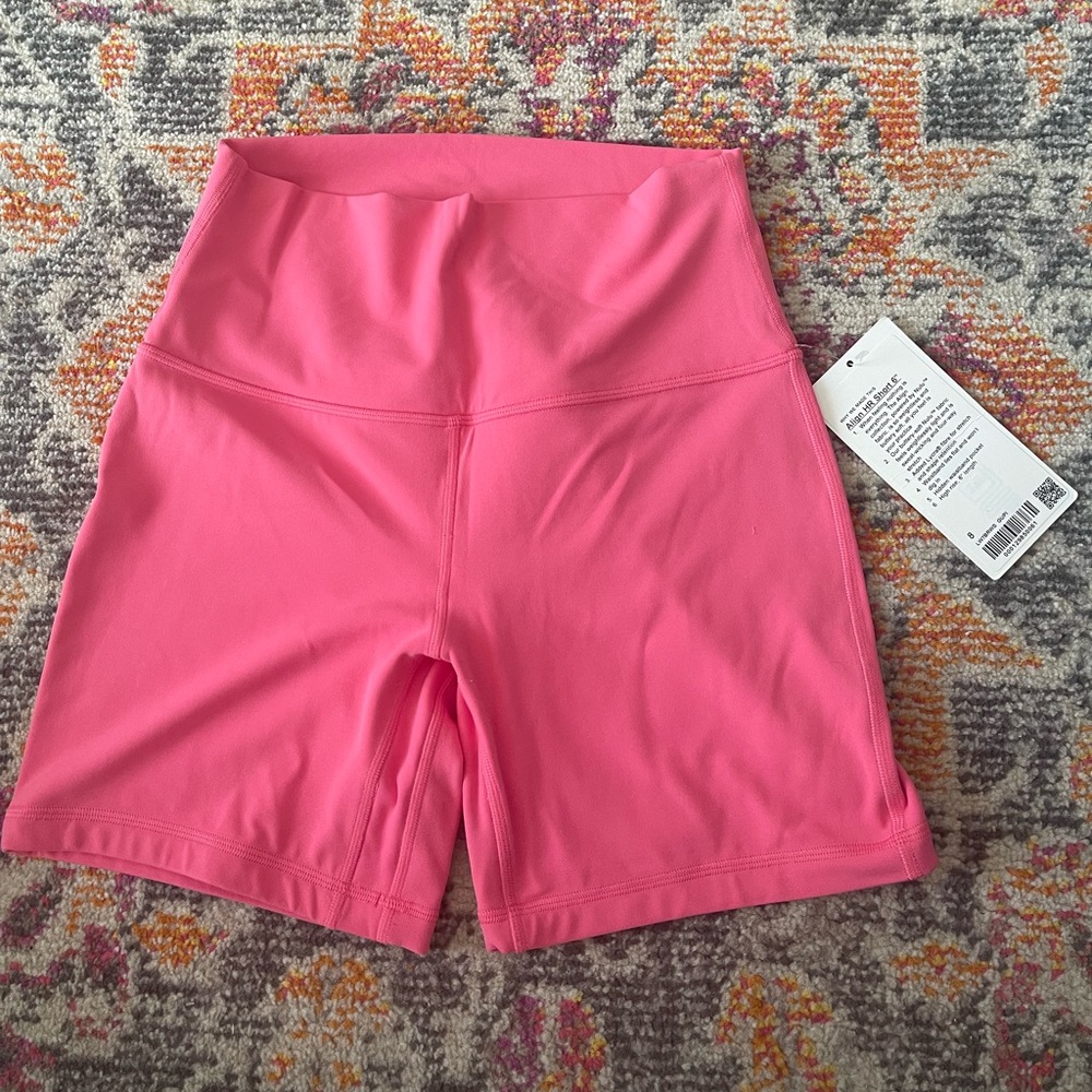 Lululemon 6in Align Shorts Guava Pink